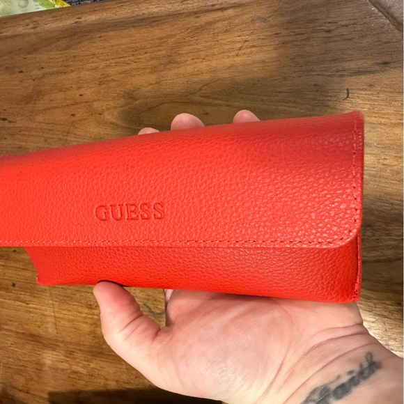 Guess glasses case brilliant red with black interior EUC - Picture 7 of 10